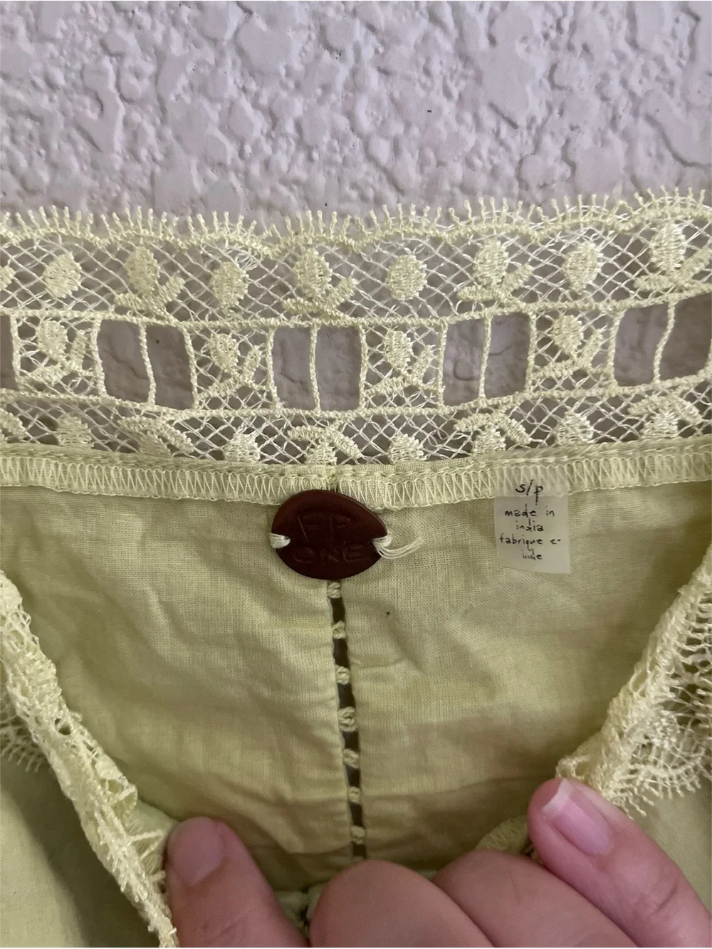 Free People Verona Mini Dress Lime Women’s Size Small